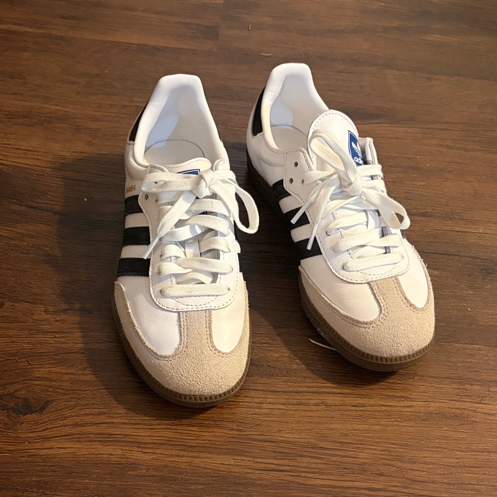 adidas White and Black Athletic Shoes
